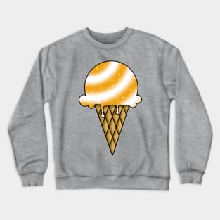 Galaxy Ice Cream - Orange Crewneck Sweatshirt